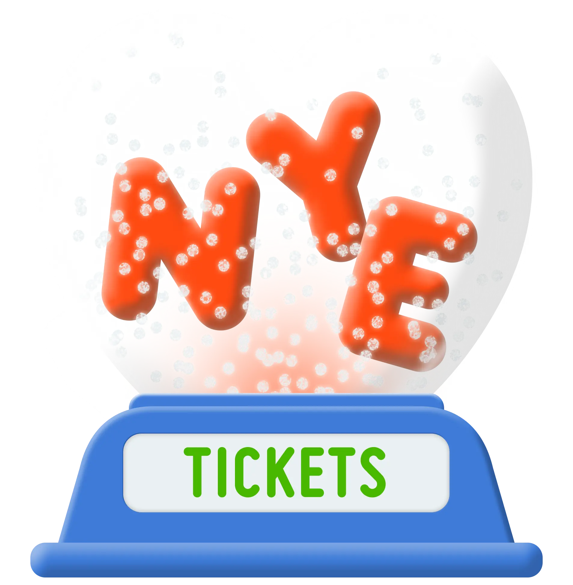 ticket NYE snowglobe